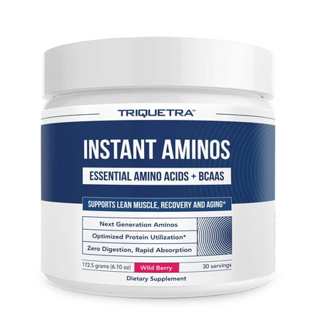 Triquetra Health Instant Aminos Powder - EAA + BCAA | Next Generation Amino’s