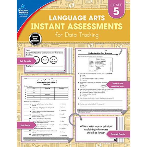 Pre-Owned Instant Assessments for Data Tracking, Grade 5: Language Arts (Paperback) 1483836207 9781483836201