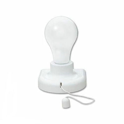 Instant Battery Operated Stick On Powered Light Bulb Stickon Pull String Led