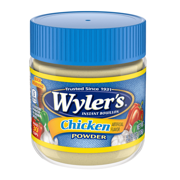 Instant Bouillon Chicken Flavored Powder 3.75 oz Jar