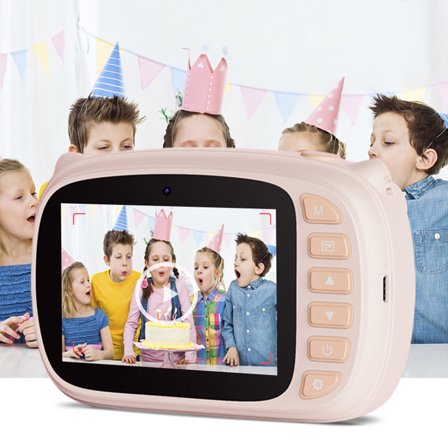 Instant Camera, Kids Digital Camera Instant Print Camera, Christmas Birthday 3-12 Years Girls Boys, 40 Megapixel Selfie Toddler Camera Portable Kids Toys Kids Camcorde