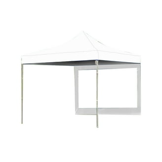 CanopyAL クリア Impact Canopy 10 Foot Middle Zipper Canopy Tent Wall, 1 Wall