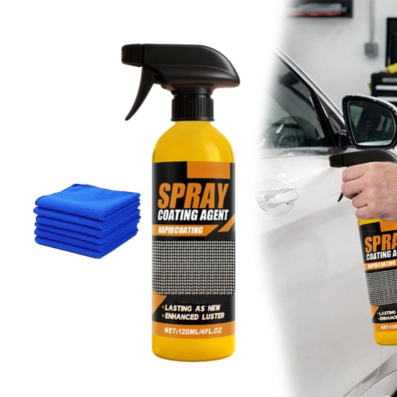 Instant Car Polish, Nano Hydrophobic Ceramic Coating Spray, Advanced Car Quick Acting Coating Agent Spray, Easy to Spray Auto Paint Protection