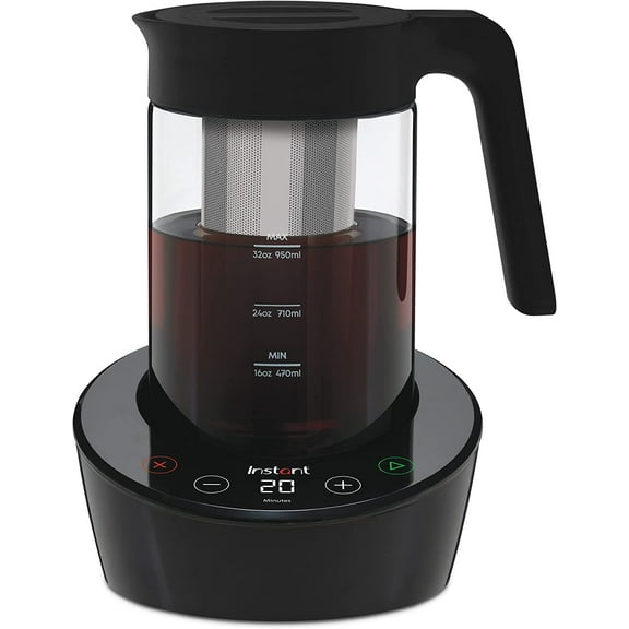 Instant Cold Brew Electric Coffee Maker Customize Your Brew Strength Easy-to-Use Dishwasher Safe Glass Pitcher Quickly Brew Up to 32 Ounces