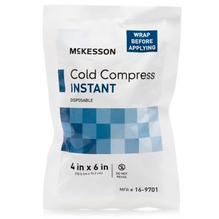 Instant Cold Pack, McKesson, General Purpose 4 X 6 Inch Disposable, 16-9701 - ONE PACK