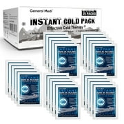 25 Pack Instant Ice Cold Pack 4 x 5.5  - Cold Compress Disposable Ice Pack for Pain Relief, First Aid Essential, Swelling, Toothache, Athletes & Outdoor Activities