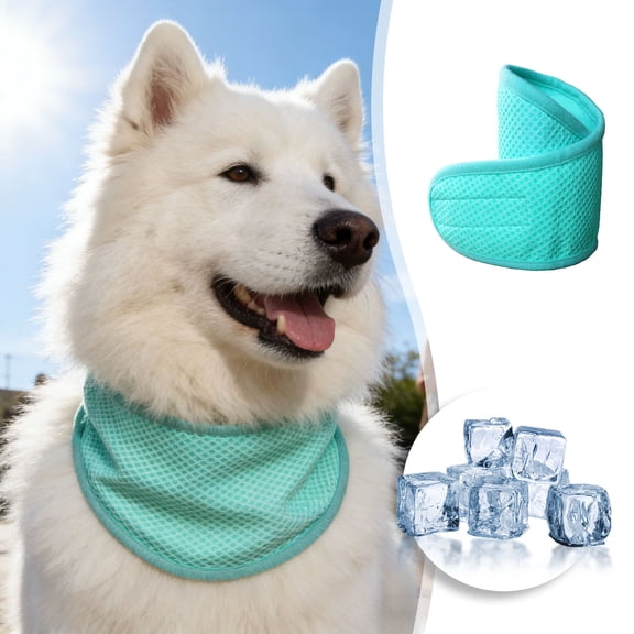 Instant Cooling Dog Bandana Scarf & Vest – Reusable, Adjustable Pet Cooling Bandana for Dogs, Summer Essentials for Walks, Hikes, Playtime