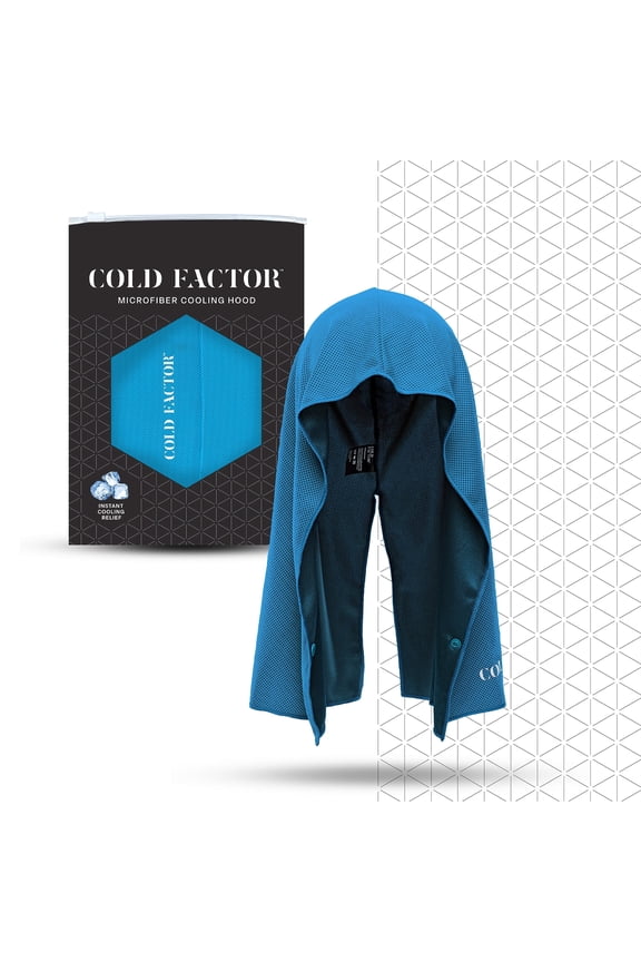 Instant Cooling Hoodie - Blue, One Size – Lightweight, UPF 50+ Sun Protection, Sweat-Wicking for Running, Hiking & Outdoor Sports