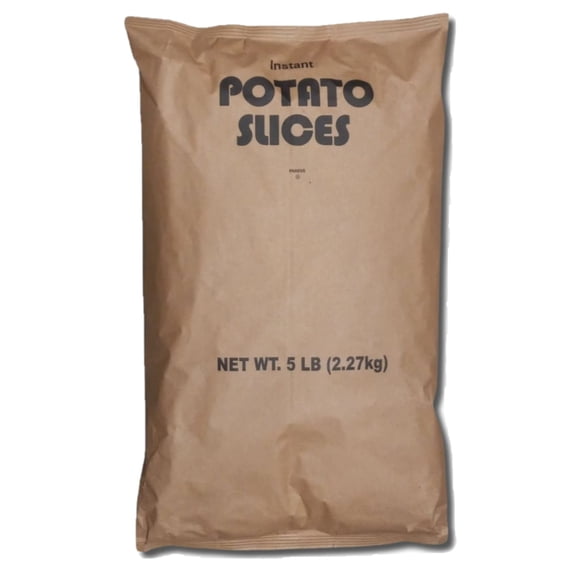 Instant Dehydrated Potato Slices Value Pack | 5 Pound Bulk Bag