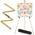 thumbnail image 1 of Instant Display Easel Stand - 63" Tripod Collapsible Portable Artist Floor Easel - Easy Folding Telescoping Adjustable Art Poster Metal Stand for Display Show, 1 of 8