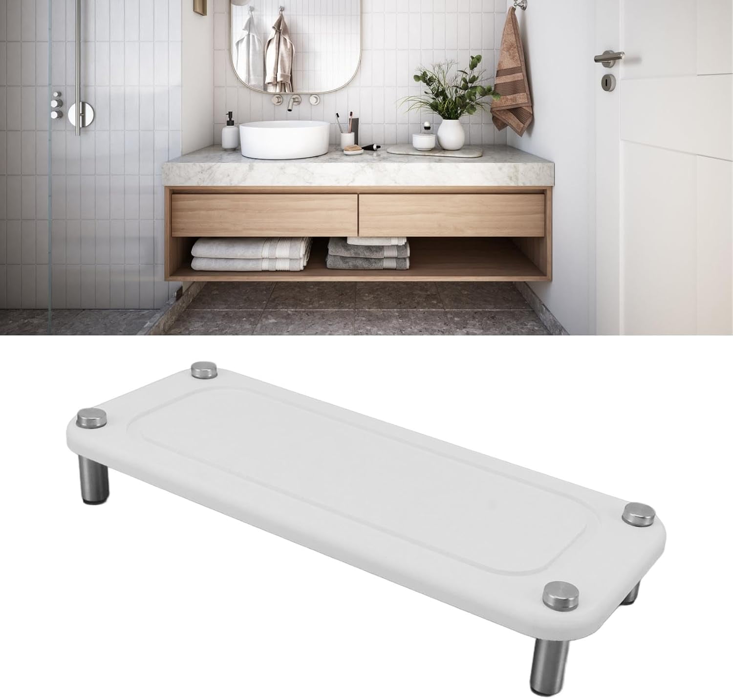 Instant Dry Sink Caddy Organizer, Bathroom Sink Caddy, Kitchen Sink ...