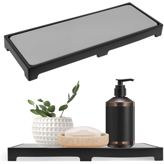 Instant Dry Sink Organizer, Absorbent Instant Dry Sink Caddy Fast Drying Stone Sinks Organizer Anti Slip Sinks Drying Stone Rack for Bathroom Bar Home