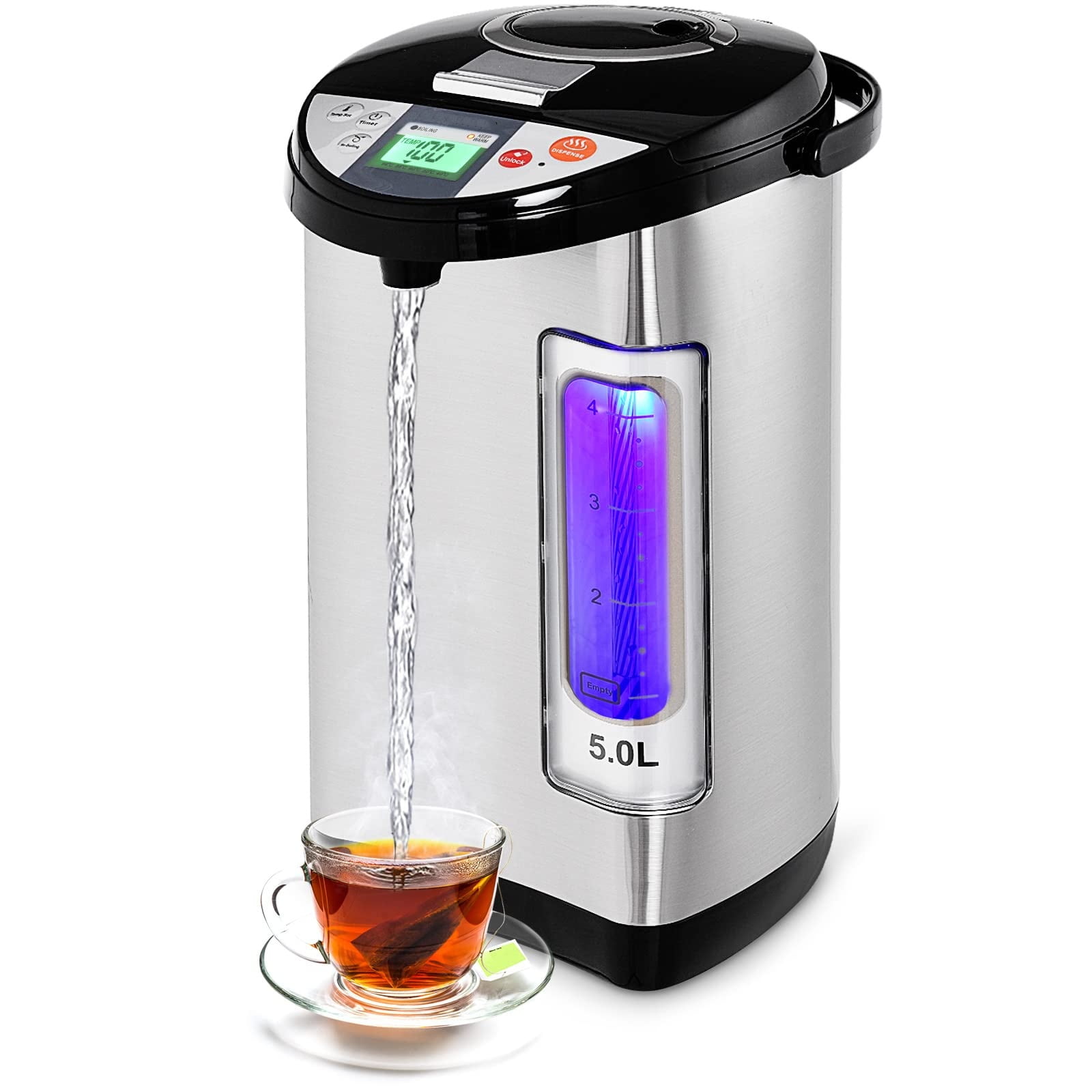 Instant Electric Hot Water Boiler and Warmer, 5Liter LCD Water Pot