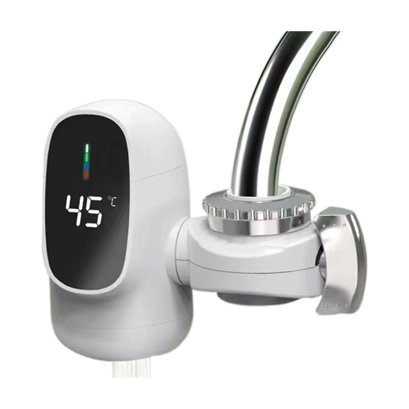 Opaeroo Instant Hot Water Heater Faucet, Tankless Electric Kitchen Tap With LED Digital Display, 3000W, 35-50°C Adjustable Temp, For Bathroom Or Kitchen Sink
