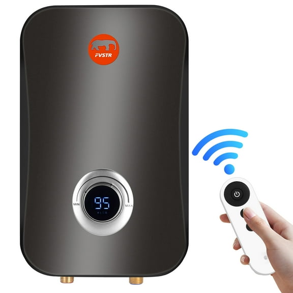 Instant Electric Tankless Water Heater 220V,Small Smart Water Heater Self-Modulating No Standby Losses,Under Sink Kitchen Household Shower, Hot Water Output of 3GPM (GREY 11KW)