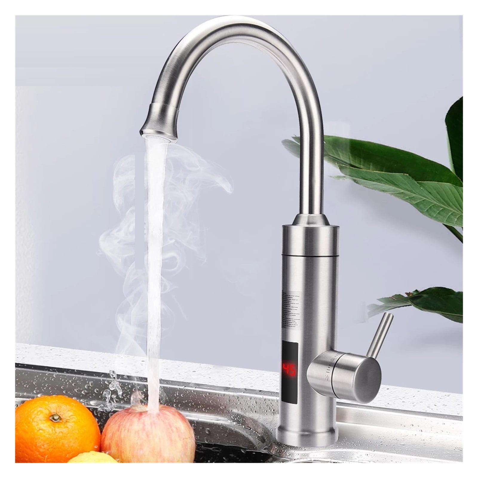 Instant Electric Water Heater Temperature Display Water Heating Kitchen