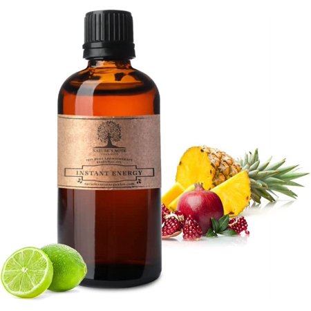 Instant Energy - 100% Pure Aromatherapy Grade Essential oil by Nature's Note Organics - 0.3 Fl Oz