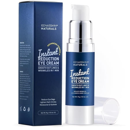 Enaskin Naturals Instant Reduction Under Eye Cream, Anti Wrinkle Cream for Puffiness & Fine Lines, 0.5 fl oz