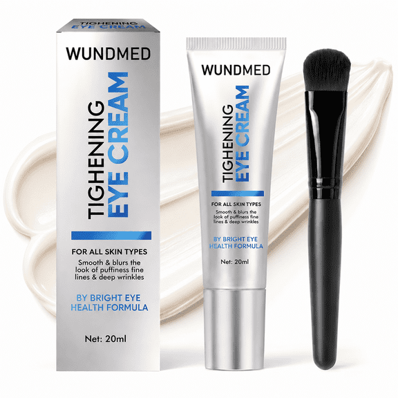 WUNDMED Gentle Eye Cream for Fine Lines & Puffiness, Hydrating & Smoothing Under Eye Moisturizer, 30ml