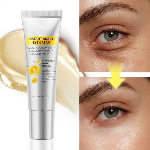 Instant Eye Tightener, Perfect Eye Crunch Cream Under Eye Bags, Helps Smooth Fine Lines And Wrinkles Look, Easy-Wear Formula,Ultimate Lift & Smooth Finish