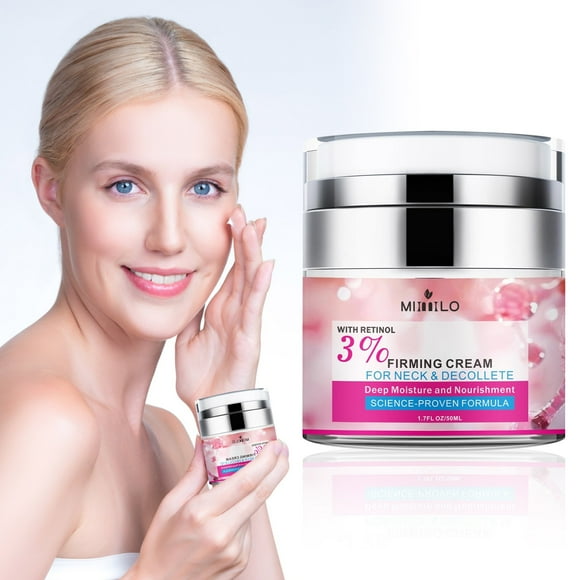 Instant Face Lift Cream – 3% Retinol & Hyaluronic Acid for Wrinkle Reduction, Lifting & Skin Tightening – Anti-Aging Moisturizer Treatment Neck & Décolleté for Face 1.7 FL OZ