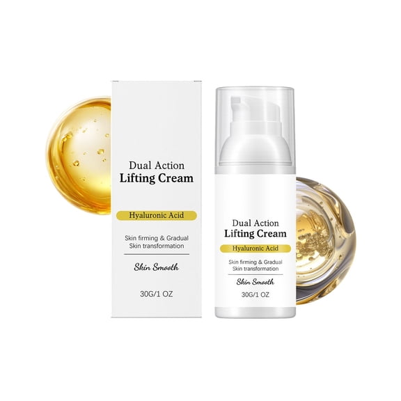 Instant Face Lift Cream, 30g, Dual Action Lifting Cream - Instant Firming with Peptides & Hyaluronic Acid, Hydrating Moisturizer, All Skin Types