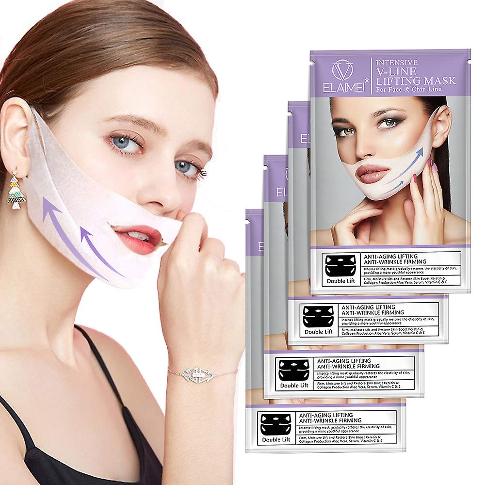 Instant Face Neck Chin Lift Facelift Mask V Shape Tape Anti Wrinkle ...