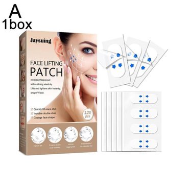 FreshFace Instant Facelift Kit – 40 Double Tapes + 5 Elastics – Face, Neck & Eye Lift – USA Made