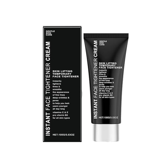 Instant Face Tightener Cream with Vitamin C, E & B5, Skin Lifting, Firms and Smooths Fine Lines, All Skin Types, 3.53 oz
