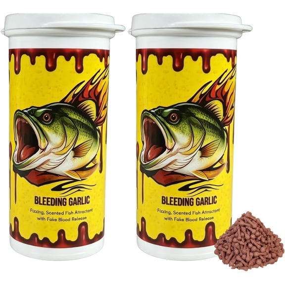 Instant Fizzing Fish Attractant Pellets, Quick Scent Release Fishing Bait Additive Compatible With Soft Plastics & Bait Bands For Freshwater Fishing