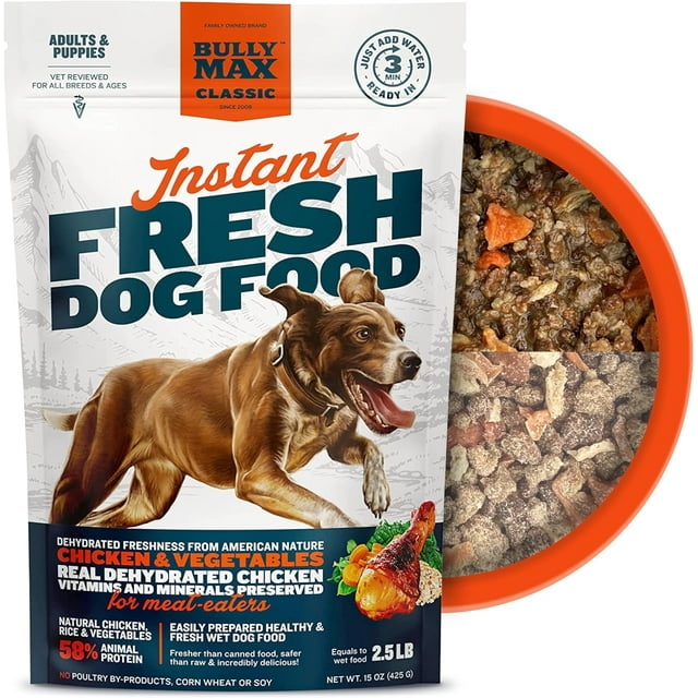 Instant Fresh Wet Dog Food NutrientRich Dehydrated Raw Dog Food with