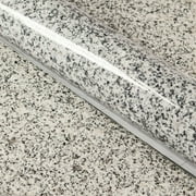 Instant Granite 36” x 72” Luna Pearl Marble Design Vinyl Laminate Countertop Sheet, 18 sq. ft