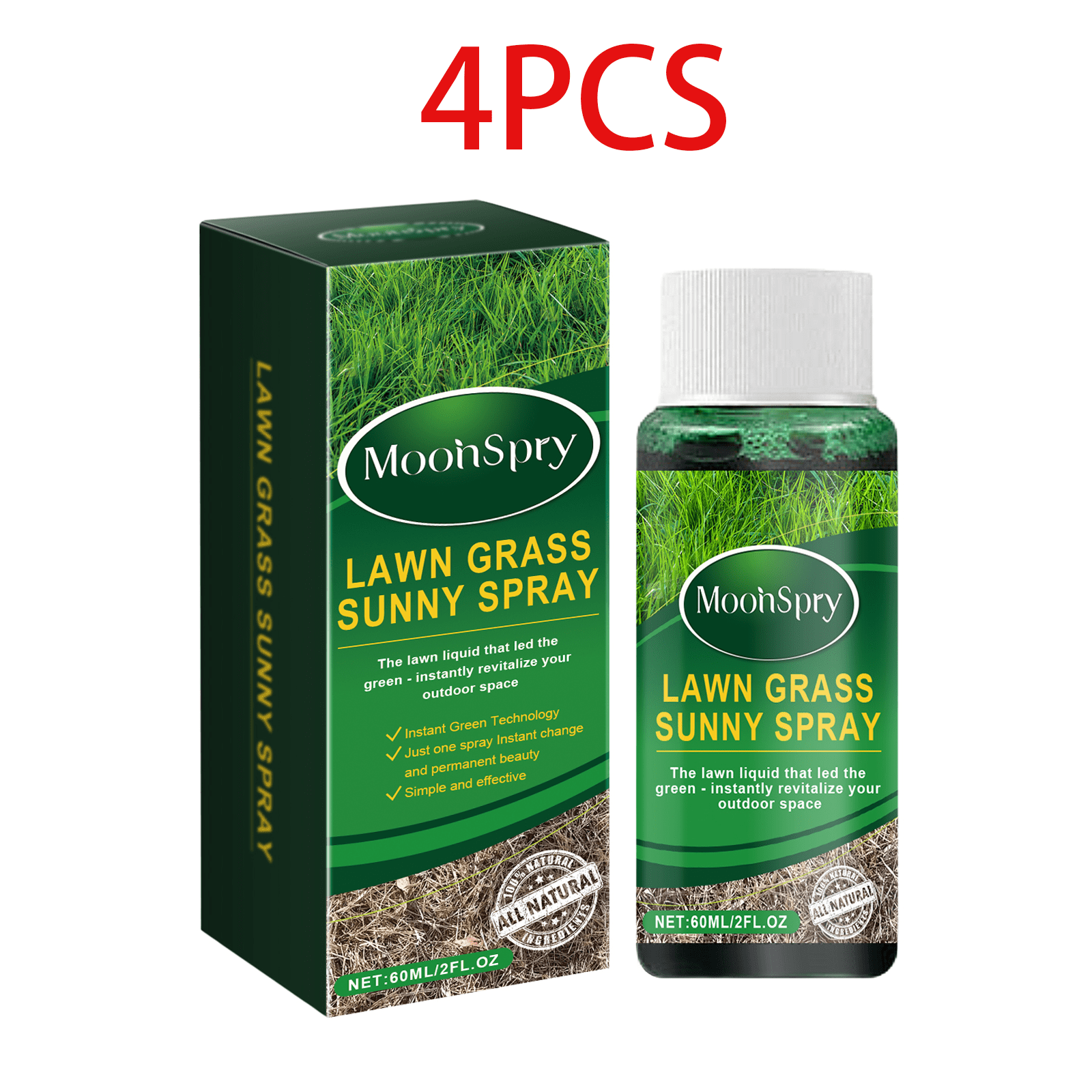 Turf Conditioner Instant Green Lawn Treatment,Lawn Green-Up Spray, Root Booster & Soil ...