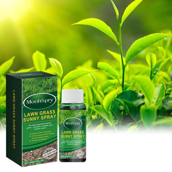 Instant Green Spray for Lawns, ZzCityTK Concentrated Growth Solution with Long-Lasting Moisturizing, Quick Green Fertilizer for Flowers Potted Plants Grass Year-Round Freshness