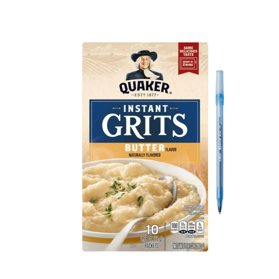 Instant Grits, Butter - Pack 0.98 oz 10