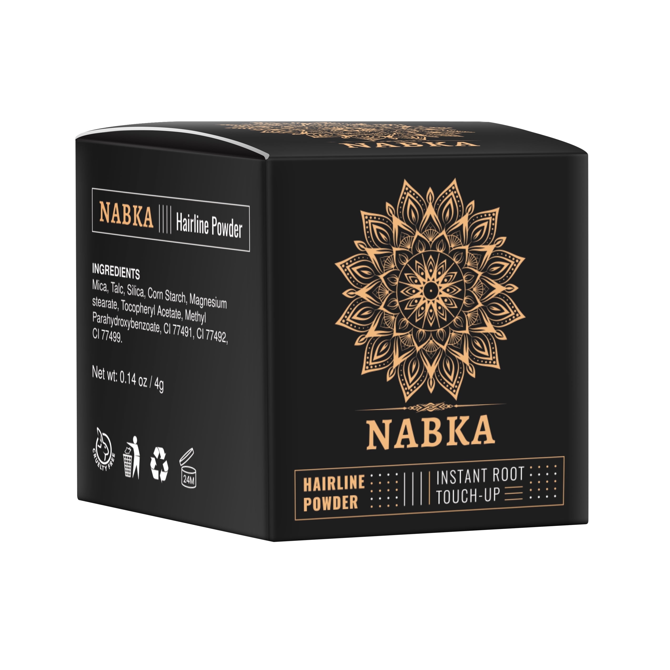 Instant Hair Root Cover Up, Hairline Powder Instantly Conceals Hair Loss, Waterproof Hairline Powder, 48 Hour Formula, Stain-Proof Hair Fibers (Dark Brown)