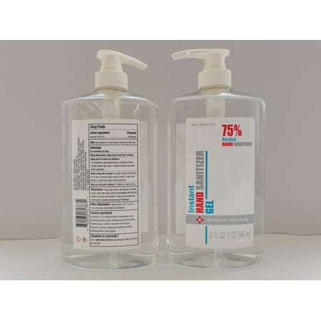 Instant Hand Sanitizer Gel, 75% Ethanol, 32oz