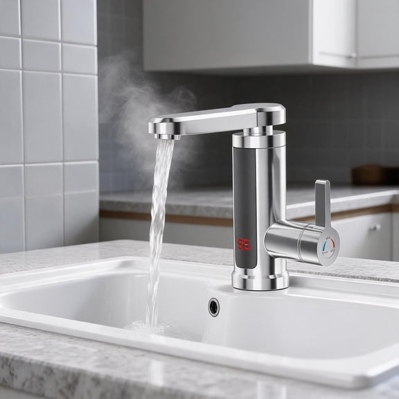 Instant Heating Electric Faucet Rapid Hot Water Tap For Kitchen And RV Sinks