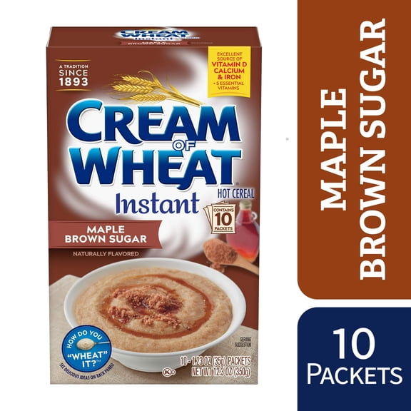 Instant Hot Cereal, Maple Brown Sugar, Kosher, Shelf-Stable, 10 Count