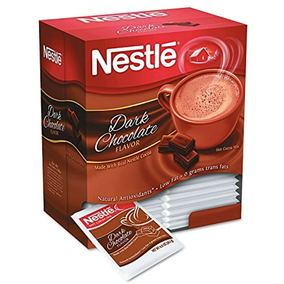 Instant Hot Cocoa Mix, Dark Chocolate, .71Oz, 50/Box