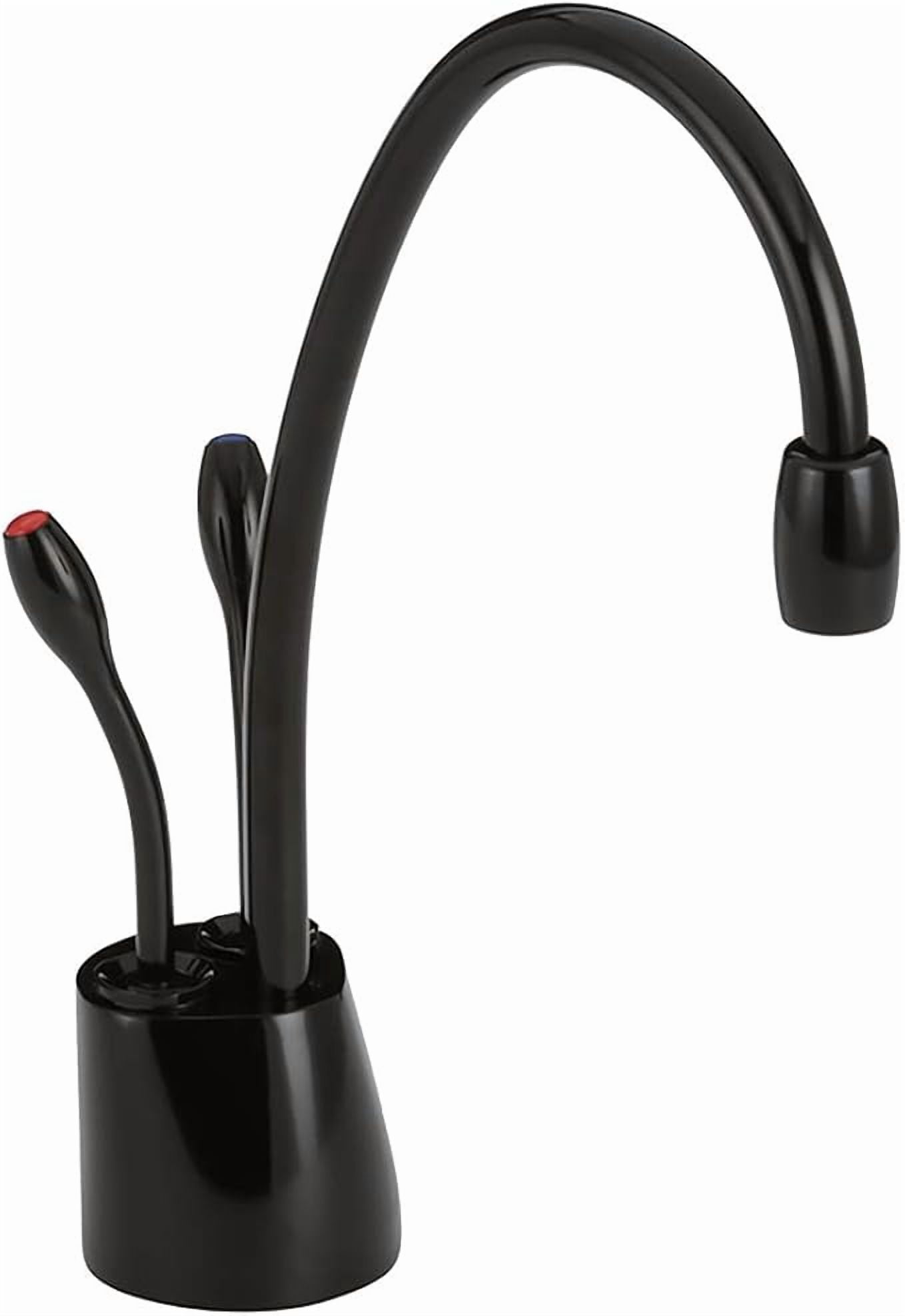 InSinkErator Indulge F-HC1100 Contemporary Instant Hot and Cold Faucet in Gloss Black - 44252G