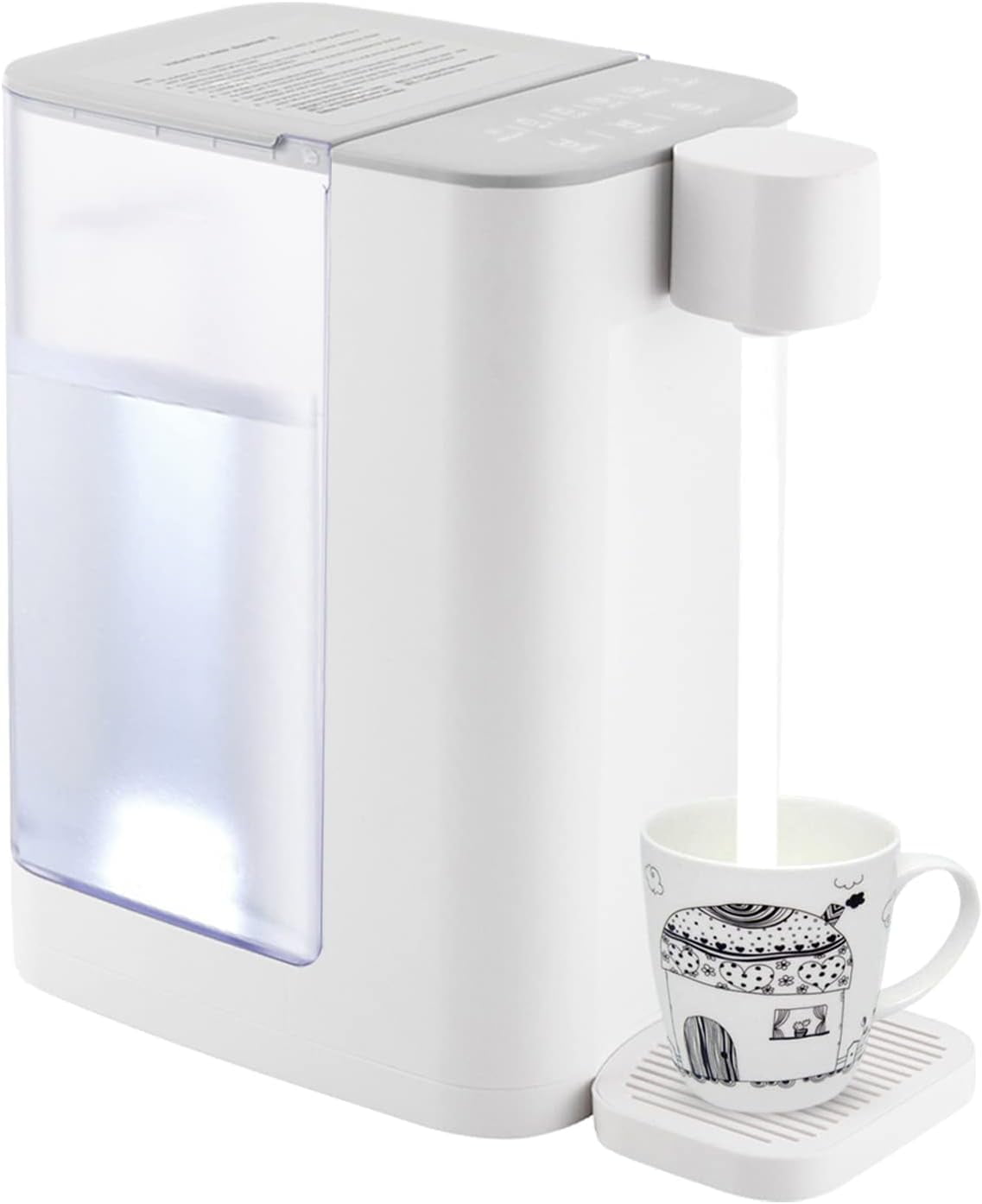 Instant Hot Water Dispenser, 1600W 3L/102oz Electric Kettles Instant Hot Water Dispenser w/Temperature Control & Luminous Light & Safety Lock for Various Occasions, Including Homes, Offices
