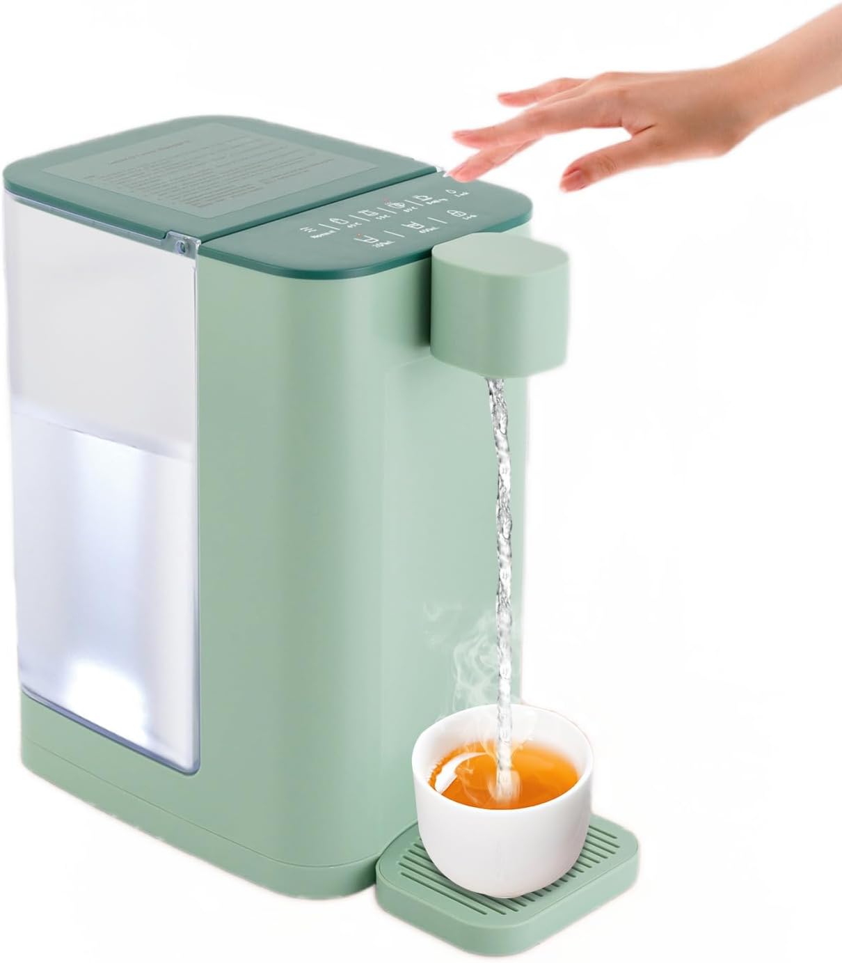 Instant Hot Water Dispenser, 3L/102oz Electric Tea Kettle, Water Boiler Maker, 3s Quick Heating and 5 Variable Presets Temperatures, with Child Locks & Night Lights for Small Kitchens,Office