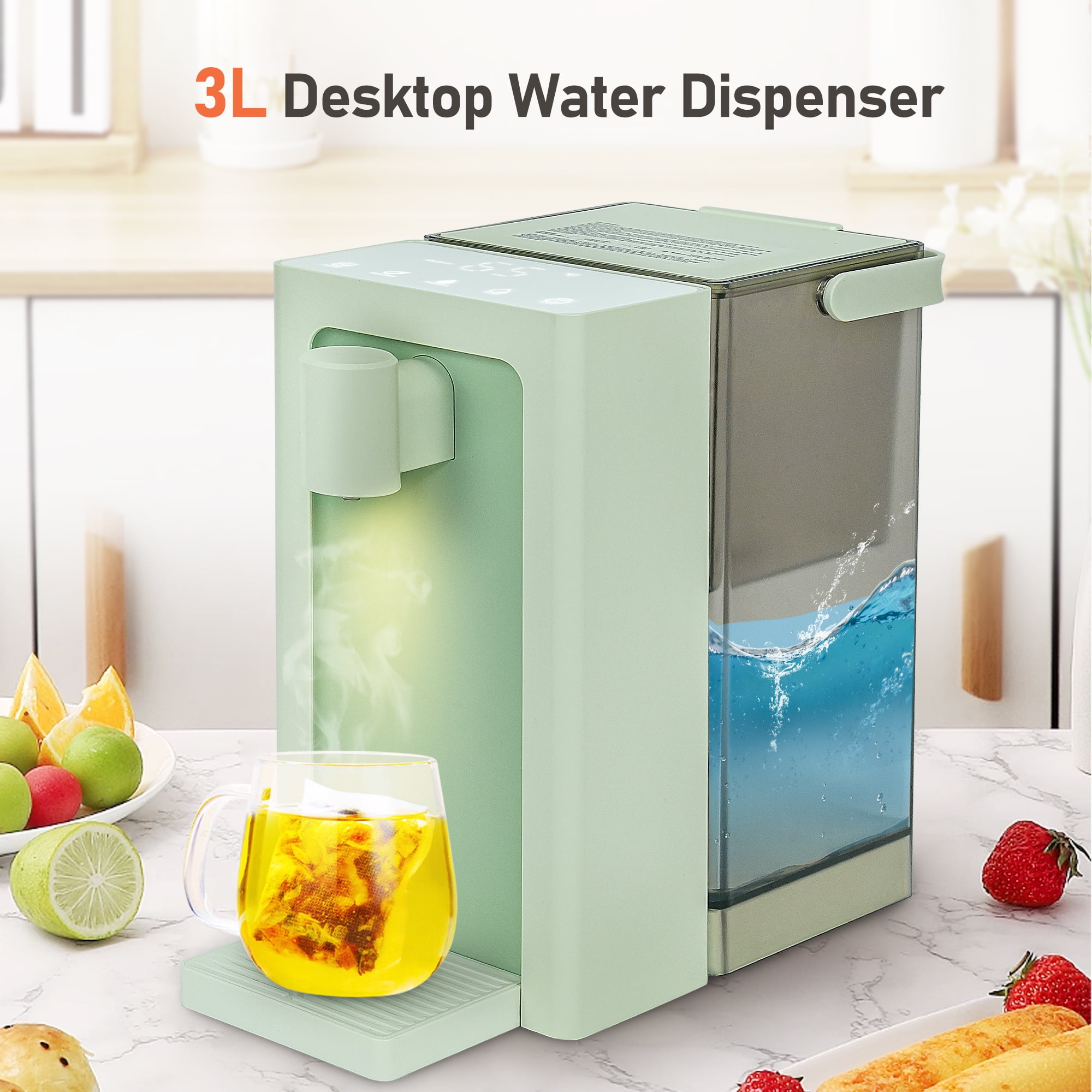 Instant Hot Water Dispenser, 3L Countertop Water Filter Dispenser