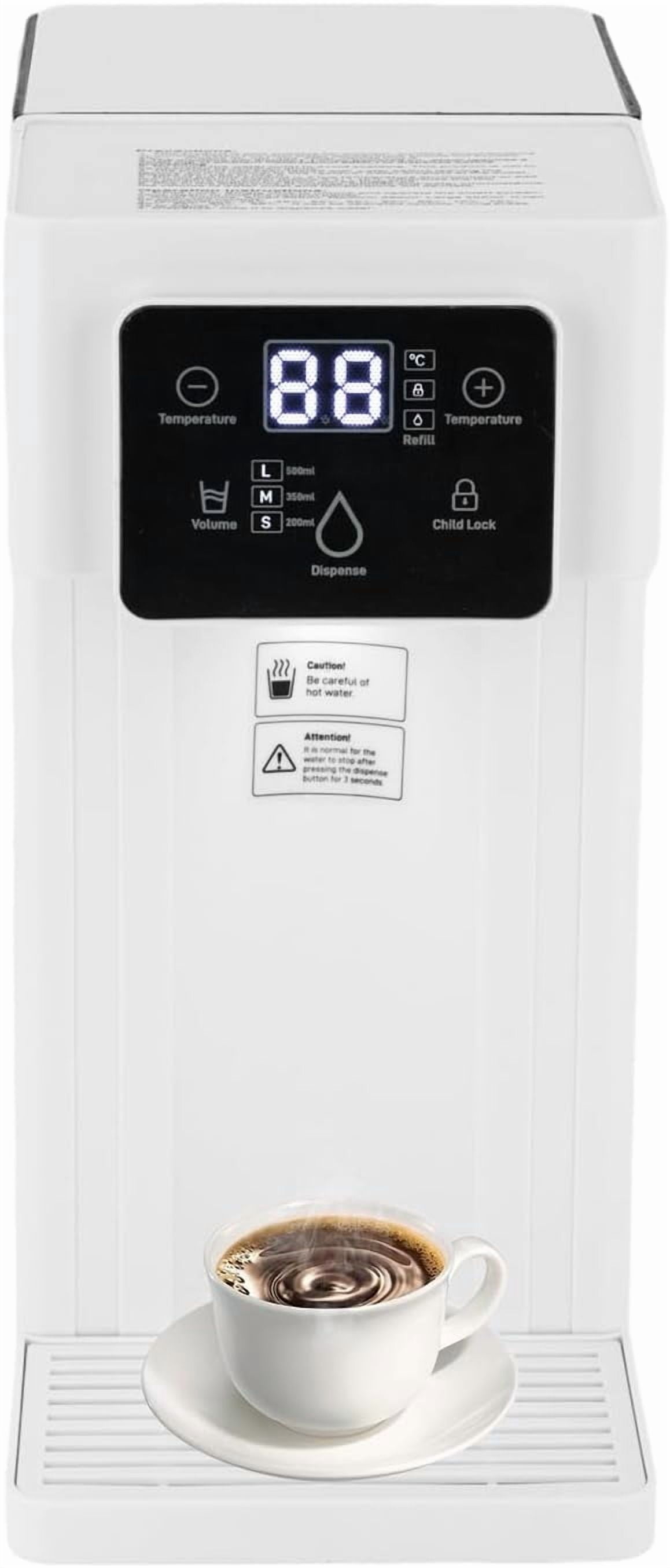 Instant Hot Water Dispenser 3L Electric Kettle with Adjustable Temp 3 Quantitative Water Output Smart Touch Screen for Fasting Boil Hot Water Kettle for Office