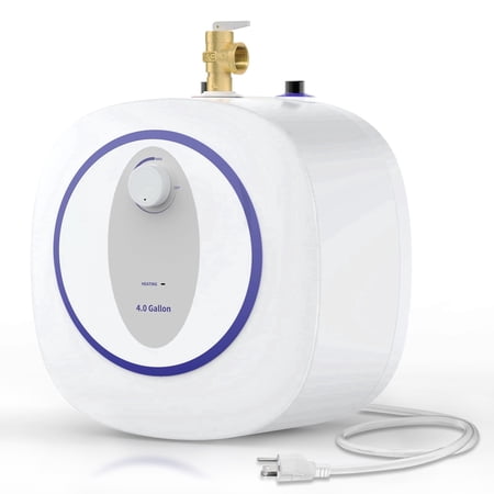 Instant Hot Water Heater 4-Gallon,1440W Electric Mini Tank Water Heater for RV, Rapid Heating with Auto Shut-Off, IPX4 Waterproof, 150 Psi Pressure Resistance, Suitable for your favorite place