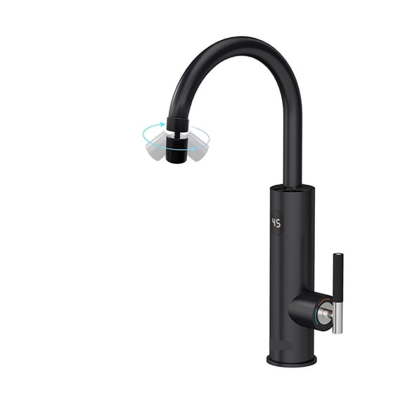 Instant Hot Water Tap With Flexible Extender Nozzle 220 Electric Faucet Universal Spout Stainless Steel Heating Tap