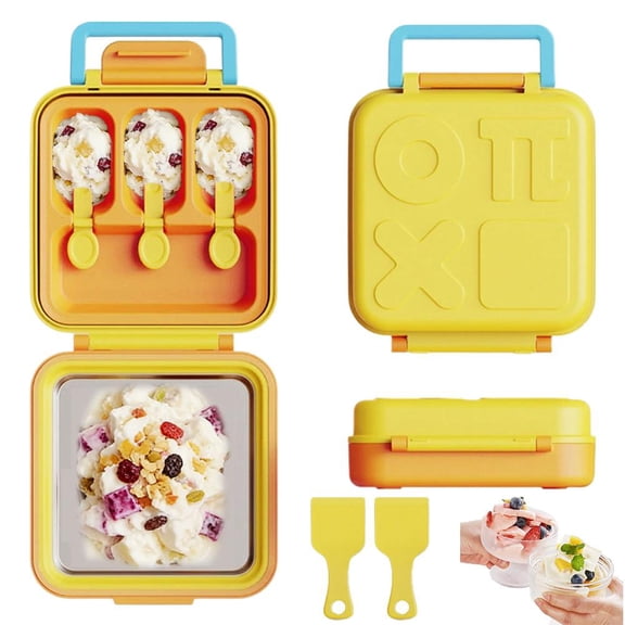 Instant Ice Cream Maker, Rolled Ice Cream Machine for Homemade Frozen Yogurt & Soft Serve, Stainless Steel DIY Dessert Pan for Family Fun