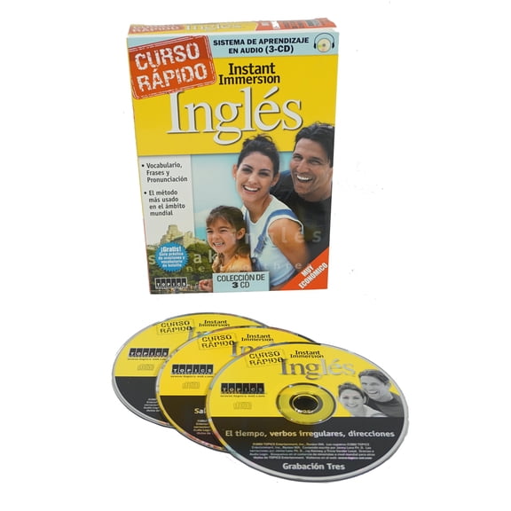 Instant Immersion Crash Course Ingles: Learn how to Speak English INGLES Language (3 Audio CDs) listen in your car