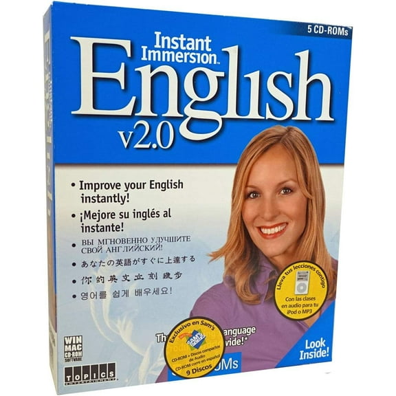 Instant Immersion English 2.0 - 5 CD-Rom Set - Improve Your English Instantly!